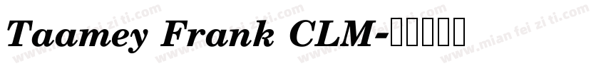 Taamey Frank CLM字体转换